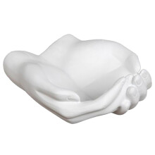 1pc Home Desktop Decorative Ornament Jewelry Plate Key Ring Plate Giving Hands Sculpture Crafts Decoration Multipurpose