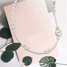 3X Weiß Pearl Beaded Sunglass Brillen Lesebrille Chain Cord Holder