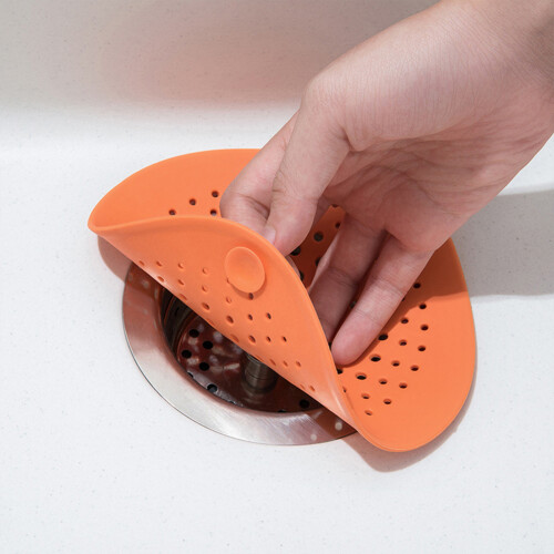 (Orange) Anti-Clog Sink Filter for Bathroom & Kitchen