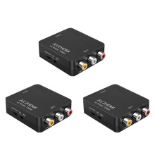 3X RCA to AV to Converter 1080P RCA CVBS Video Audio Converter Adapter PAL/NTSC for TV/PC/ PS3/ STB