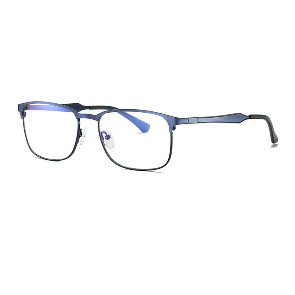 Blue/Light Bifocal Reading Glasses With 2.5X Magnifier, Blocking Anti Glare Lenses For Men