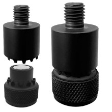 2 Pcs Fishing Rod Bracket Connector with Built-in Magnet, M3/8 Thread Quick Release Adapter