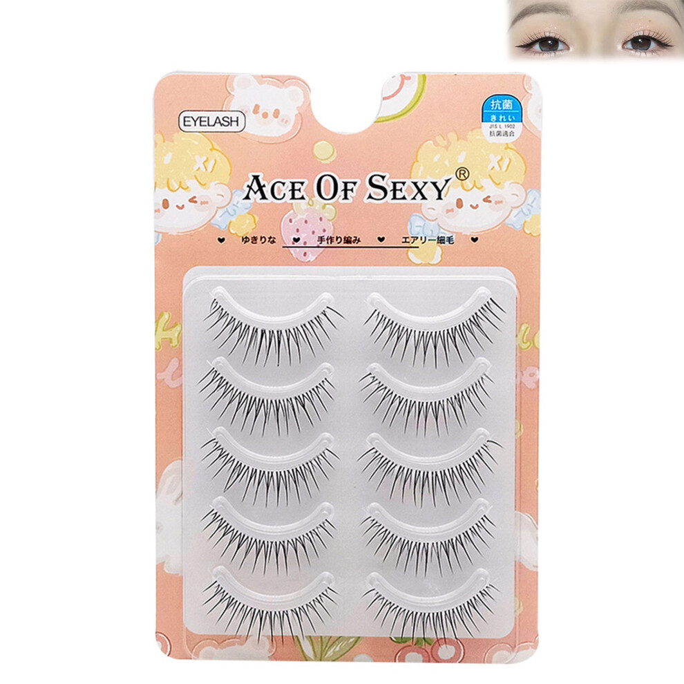 Phui-Pet-Supplies Soft Wispy Fake Eyelashes For Beauty & Cosplay