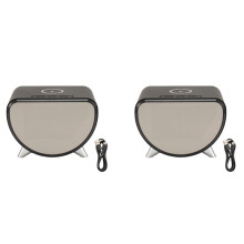 2X Multifunctional Alarm Clock Temperature Clock Wireless Charger LED Mobile Phone Three in One Wireless Charger