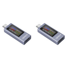 2X KOWSI USB C Tester Power Meter,Digital Multimeter with Large Color Screen,Voltage and Current Tester