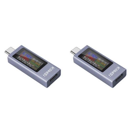 2X KOWSI USB C Tester Power Meter,Digital Multimeter with Large Color Screen,Voltage and Current Tester