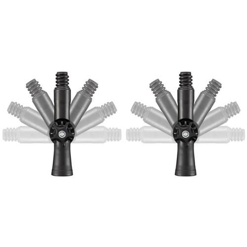 2X Rotatable Angle Adaptor for Threaded Extension Pole Attachments for Threaded Extension Pole Adapter