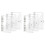 6 Pack A6 Transparent Soft PVC 6 Ring Binder Cover Clear Binder Notebook Cover A6 Binder for Refillable Notebook 1
