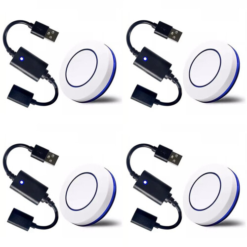 4X  5V USB Wireless RF Remote Control  Power  OFF for USB LED Light Strip Reading Lamp Light Fan Toggle Model