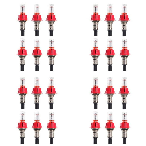 24 Pcs Underfloor Heating Manifold Flow Meter, Visual Flow Monitoring Regulator for Underfloor Heating Systems(1/2)