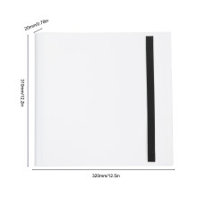 White 12-Pocket Card Binder, Holds 480 Cards