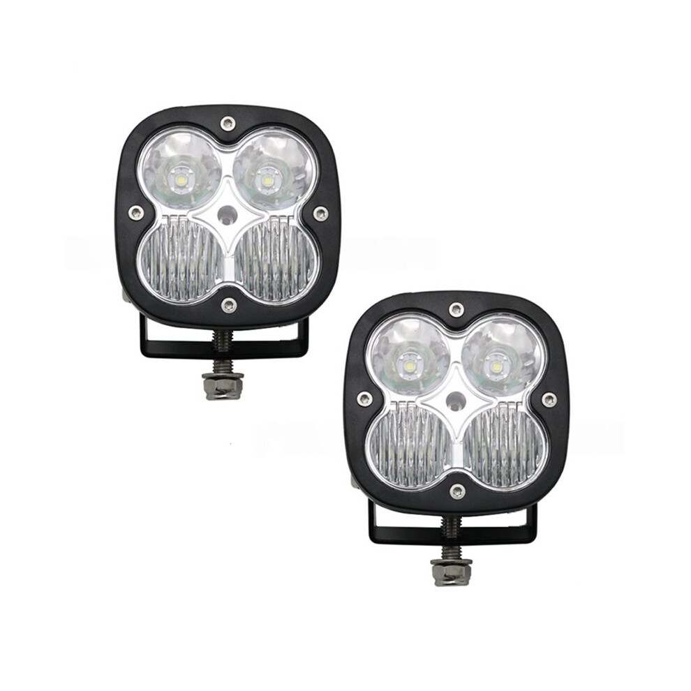 40W Led Combo Work For Motorcycle Offroad Truck Bus Atv Utv Mixed Led Auxiliary (2Pcs) Light 4714078938344