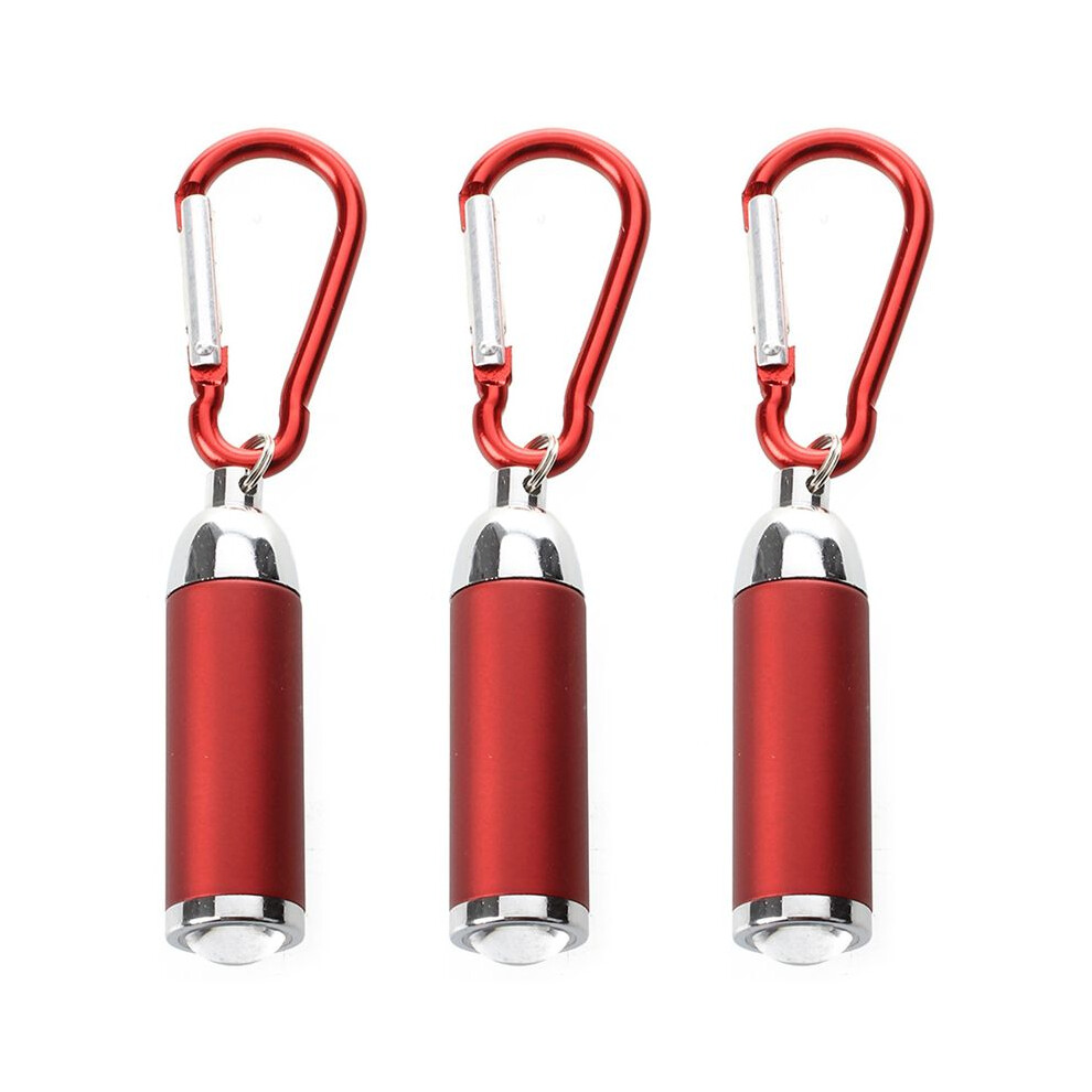 3X Outdoor Fishing Led Flashlight Torch Carabiner Keychain 4712316590750