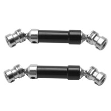 2Pcs Metal Rear Center Drive Shaft CVD Shaft for 1:12 12428 12423 RC Car Short Course Desert Buggy Off-Road Black