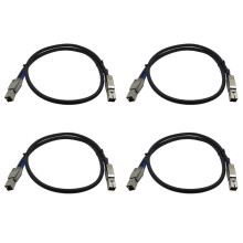 4X SAS Digh Density Transfer Cable SAS SFF-8644 to SFF-8644 Server External Hard Disk Data Cable