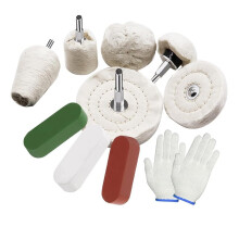 10Pcs Buffing Wheel Kits,Polishing Wheels Buffing Pads for Drill for Metal Aluminum,Stainless Steel, Chrome, Jewelry