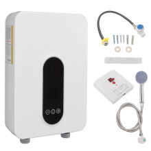 Instantaneous Water Heater Small Electric DN15Thread Thermostatic Water Heater with Shower Head for Home EU220V
