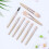 (Ginkgo yellow) 8Pcs Mini Makeup Brushes Kit with EVA Bag 2