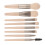 (Ginkgo yellow) 8Pcs Mini Makeup Brushes Kit with EVA Bag 5