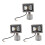 3X Warm White LED Spotlight Floodlight Spotlight Floodlight with LED Lighting and PIR Motion Sensor (10 Watts) 2