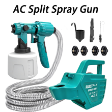 1400ml AC Split-Type HVLP Paint Sprayer, Spray Gun, 3 Adjustable Modes
