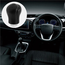 20X Car Manual Leather Gear Shift Knob Gear Handball Lever for Hilux Revo 6 Speed