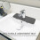 Silicone Kitchen Faucet Splash Catcher Mat37x14cm 8