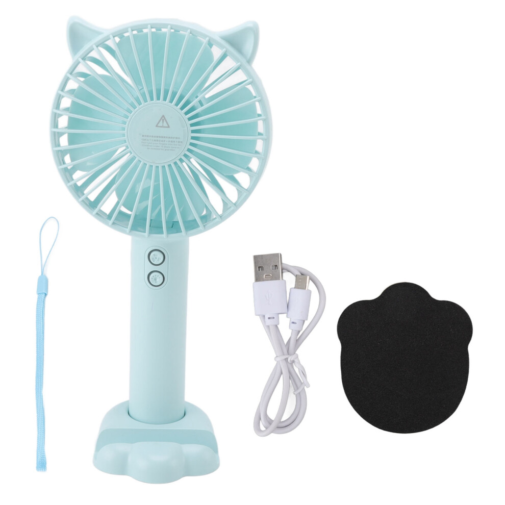 Hand Held Fan, Usb Rechargeable, 3-Speed, Abs/Pc, Dark Blue 9014198570154