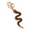 (Champagne) Rhinestone Snake Keychain - Party Gift Essentials 1