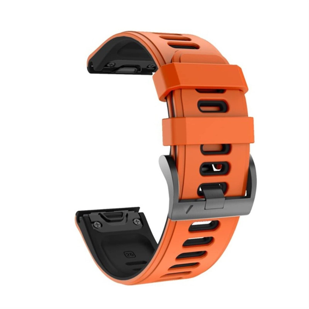 Soft Silicone Sport Strap Compatible With Garmin Approach S60 S62, Secure Quick Release Fit Orange 9330225887737
