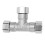 304Stainless Steel3-Way Tee Pipe Fitting G1/2 8