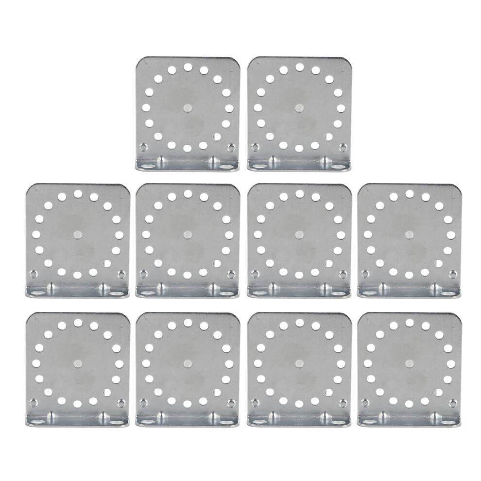 10Pcs Angle Bracket Galvanized Angle Holder Corner Brace For Electric Fencing System Round Rod 9435398193248