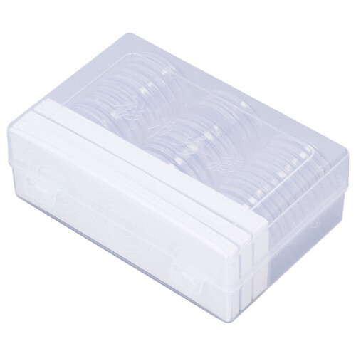 Transparent Plastic Coin Storage Box with Inner Pad 2