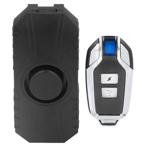 Wireless Bike Alarm with Vibration Sensor, Black 2