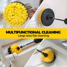 7er-Pack Bohrbürsten, Power-Scrubber-Reinigungsbürste, Verlängertes Langes Aufsatzset, Allzweck-Bohrbürsten-Set