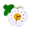 Flower-Shaped Acrylic Wall Clock350g 4