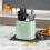 Utensil Holder Knife Block ABS Drainer Storage Box Spoon Fork Chopsticks Kitchen Organizer Green 5