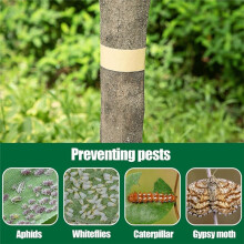 Tree Insect Barrier Tape, Cicada Tree Wrap Protection Tape, Adhesive Crawling Insect Tree Tape for Protecting