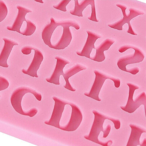 3-Pc Silicone Letter Mold Set for Baking Candy & Cake 1