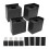 Conjunto de 4 elevadores de cama – Plástico resistente, 12 cm de altura 3