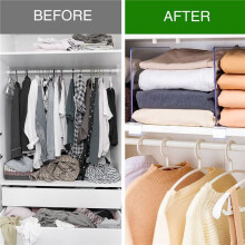 6pcs Shelf Dividers for Closet Organization Shelf Divider for Wooden Shelving, Shelf Organizer for Closet Bedroom