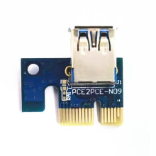 Adaptateur pour Carte Graphique PCI-E : Adaptateur PCIe 1X Vers USB 3.0, Adaptateur D'Extension PCIe 1X Vers 16X pour Carte Graphique