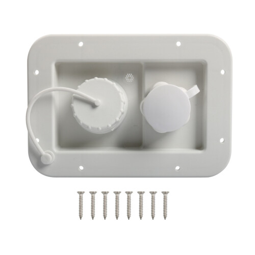 RV Water Fill Port Gravity Fill Hatch Combo Connection Port Water Fill Panel RV Accessories