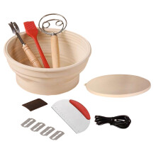 Heated Sourdough Bread Fermentation Basket Set, Electric Thermostatic Silicone Batter Bowl, Sourdough Baking Supplies