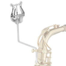 Saxophone Lyre for Alto and Tenor, Vertical Marching Design Music Holder with Stable Sheet Grip