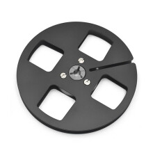 5 Inch Aluminum Alloy Sound Tape Empty Reel with 4 Hole for Studer ReVox Reel to Reel Recorder,for 1/4 Inch Tapes Black