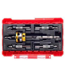 Set Punte per Trapano A Testa Svasata,Punte per Trapano A Testa Svasata con Limitatore Profondità,Set Punte per Trapano A Testa Svasata con Gambo