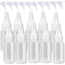 10er-Pack Farbflaschen, 30 Ml Nachfüllbare Quetschflaschen mit Mischkugel und Trichter, Aufbewahrungsbehälter für Acrylfarbe