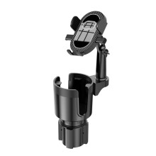 Handyhalterung für Ihr Auto, 2-in-1 Universal-Getränkehalter-Erweiterung mit Verstellbarer Basis und Handyhalterung, mit 360-Drehung