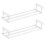 Adjustable Metal Scalable Shoe Rack Organizer for Entryway, Dorm, Garage - Expandable Storage White 2